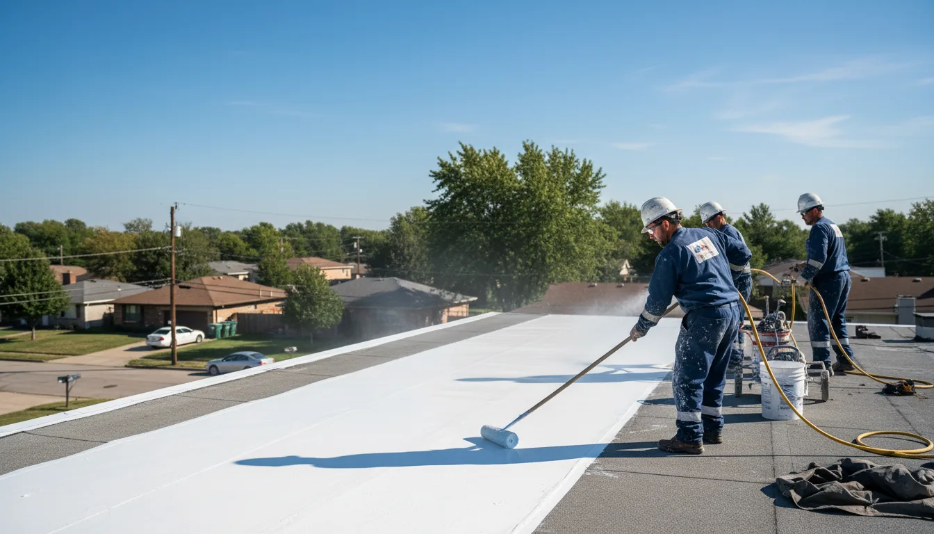 Commercial roof coating in Triangle, VA near me